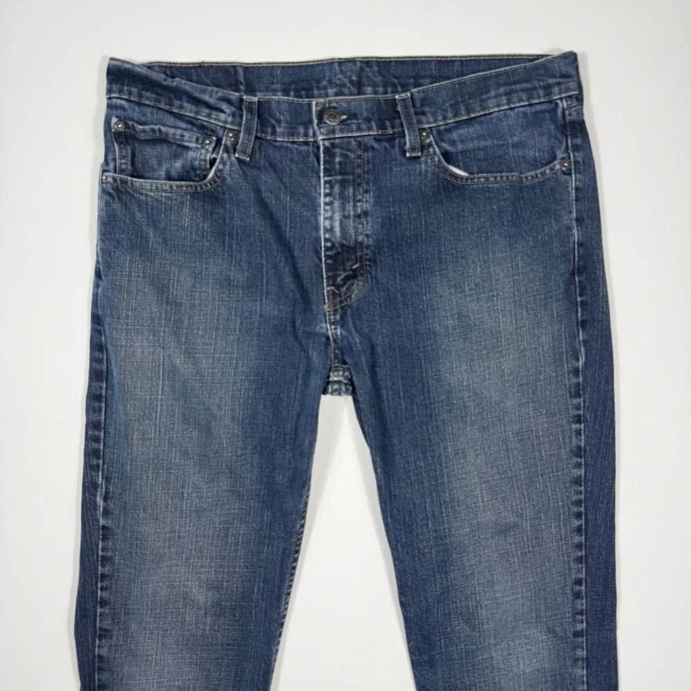 Levis 511 Slim Fit Jeans Mens 36x32 Blue Medium Wash Denim Pants 04511-1472